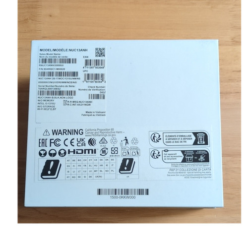 Intel nuc pro kit nuc13anh - 13,